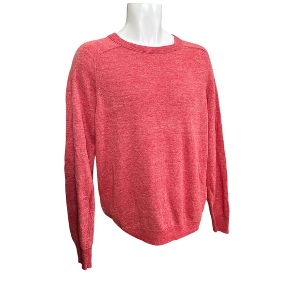 J. Crew Men’s Linen Cotton Blend Lightweight Crew Neck Sweater, Size Medium - Picture 3 of 7